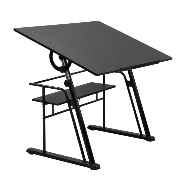 Inbox Zero Cowen Height Adjustable Drafting Table & Reviews Wayfair